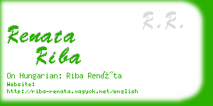 renata riba business card
